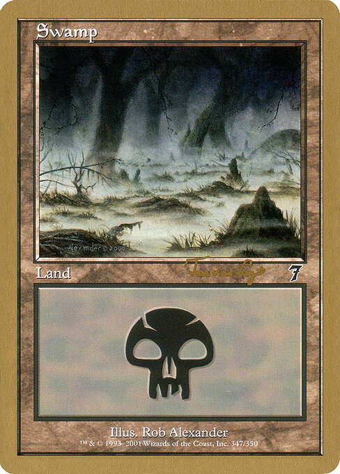 Swamp — World Championship Decks 2001 #tvdl347, art by Rob Alexander
