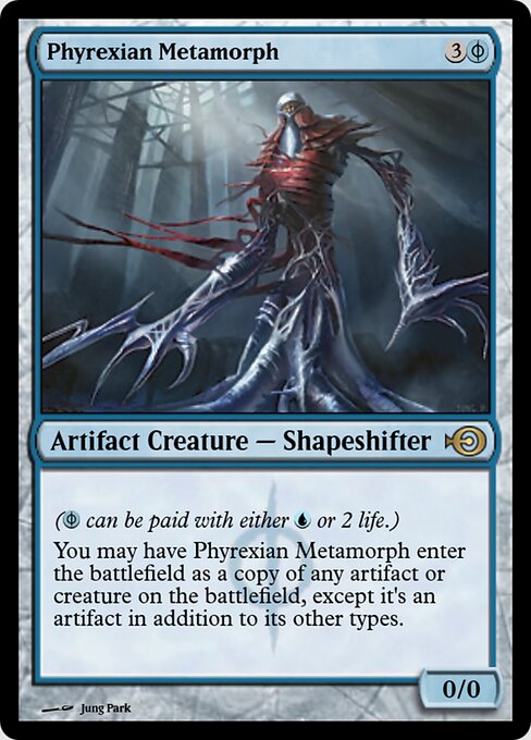 Phyrexian Metamorph — Magic Online Promos #40082, art by Jung Park