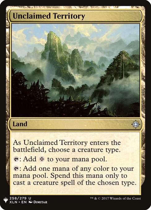 Unclaimed Territory — The List #XLN-258, art by Dimitar Marinski