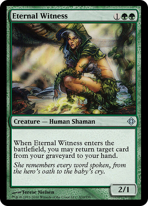 Eternal Witness — Magic Online Theme Decks #A70, art by Terese Nielsen