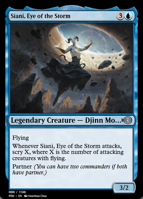 Siani, Eye of the Storm — Magic Online Promos #86318, art by Heonhwa