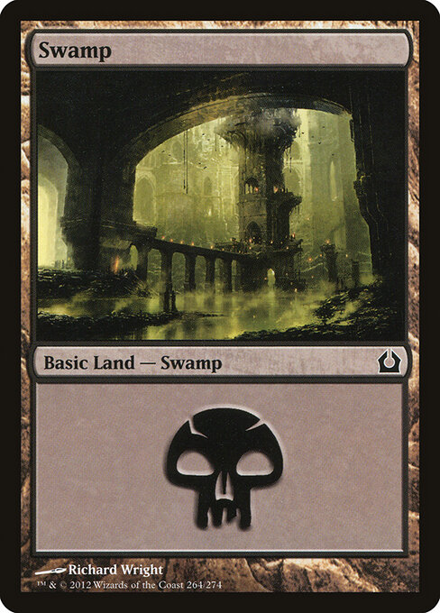 Swamp — Return to Ravnica #264, art by Richard Wright