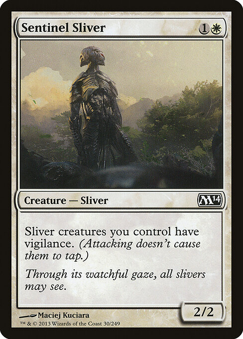 Sentinel Sliver — Magic 2014 #30, art by Maciej Kuciara