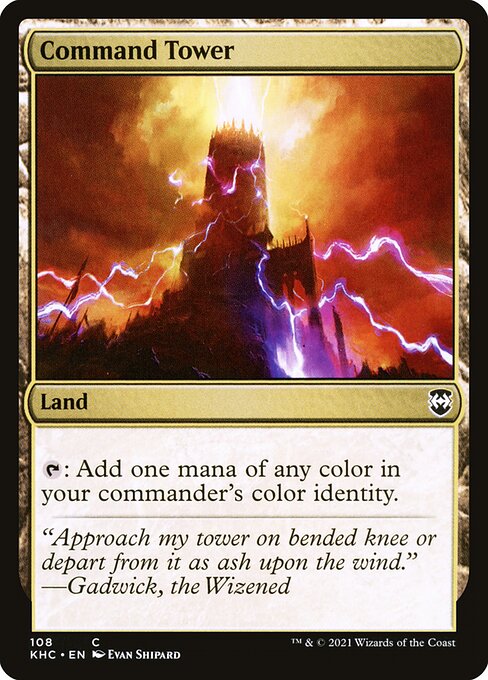 Command Tower — Kaldheim Commander #108, art by Evan Shipard