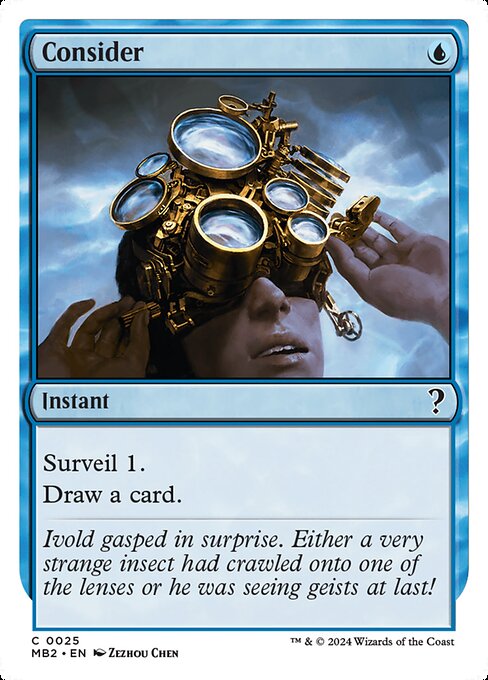 Consider — Mystery Booster 2 #25, art by Zezhou Chen