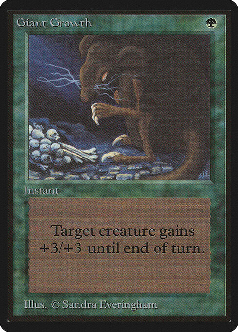 Giant Growth — Limited Edition Beta #198, art by Sandra Everingham