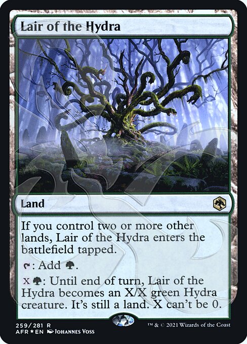 Lair of the Hydra — Adventures in the Forgotten Realms Promos #259a, art by Johannes Voss