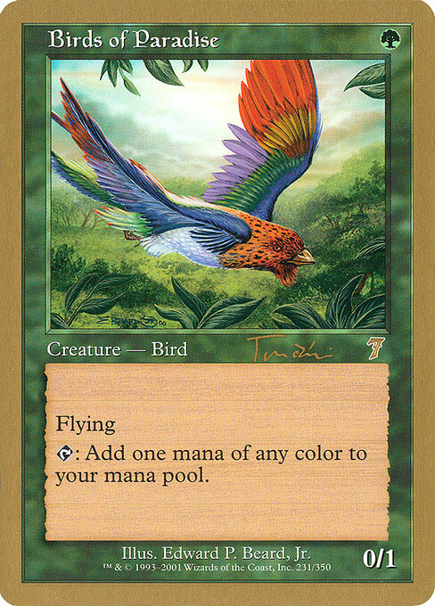 Birds of Paradise — World Championship Decks 2001 #jt231, art by Edward P. Beard, Jr.