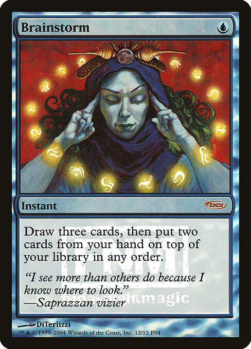 Brainstorm — Friday Night Magic 2004 #12, art by DiTerlizzi
