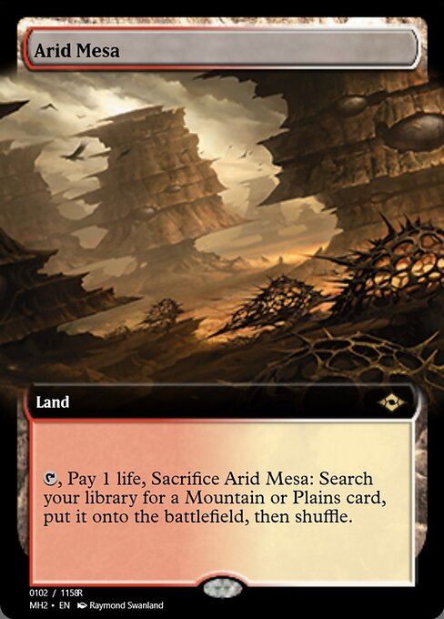 Arid Mesa — Magic Online Promos #91405, art by Raymond Swanland