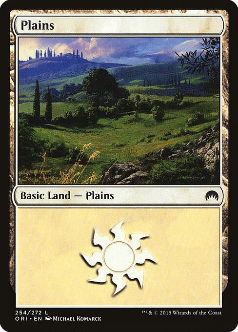Plains — Magic Origins #254, art by Michael Komarck