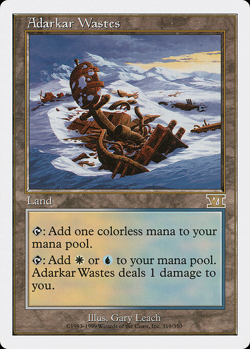 Adarkar Wastes — Classic Sixth Edition #319, art by Gary Leach