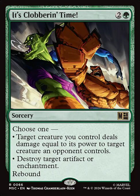 It's Clobberin' Time!