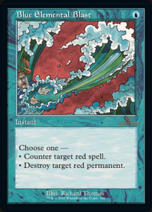 Blue Elemental Blast — 30th Anniversary Edition #346, art by Richard Thomas