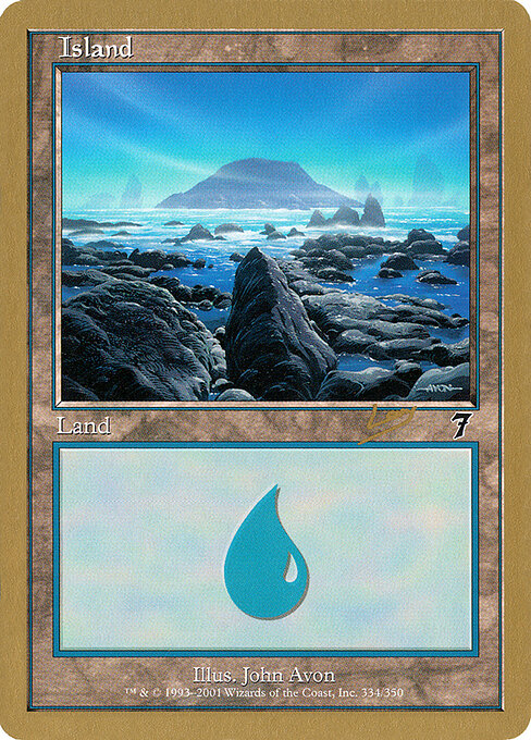 Island — World Championship Decks 2002 #rl334, art by John Avon