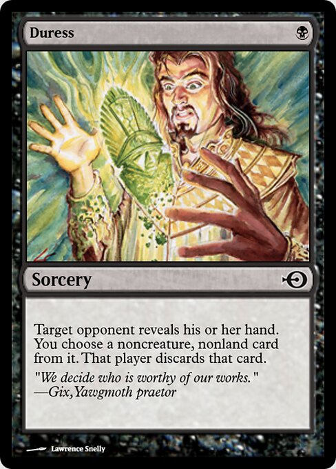 Duress — Magic Online Promos #35078, art by Lawrence Snelly