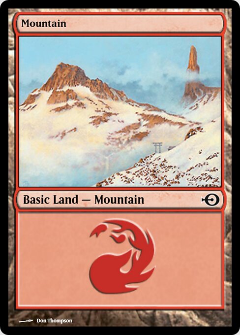 Mountain — Magic Online Promos #32003, art by Don Thompson