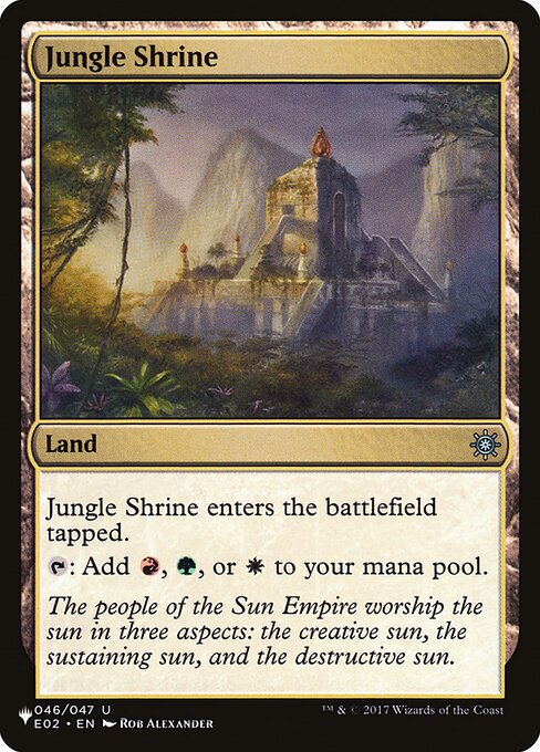 Jungle Shrine — The List #E02-46, art by Rob Alexander