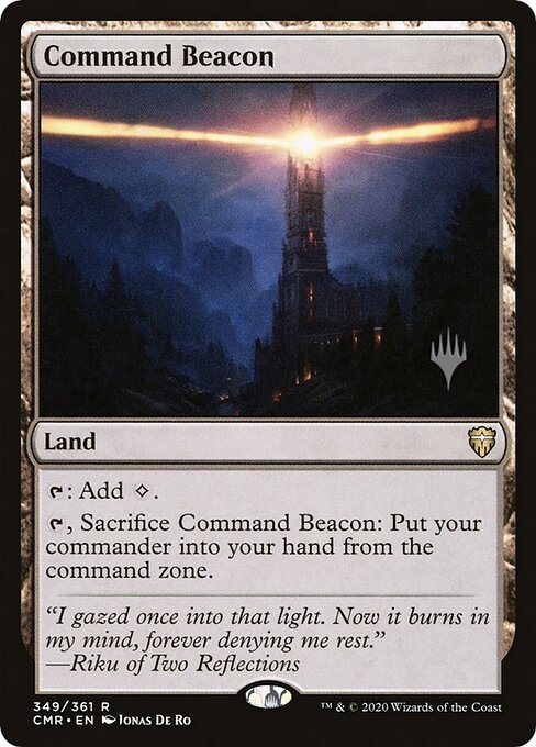 Command Beacon — Commander Legends Promos #349p, art by Jonas De Ro