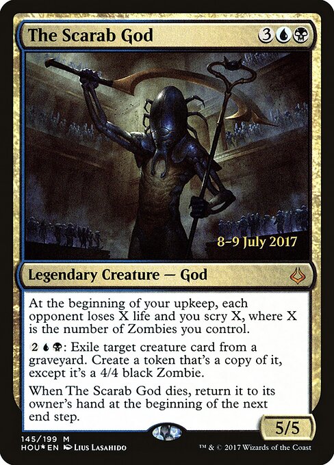 The Scarab God — Hour of Devastation Promos #145s, art by Lius Lasahido