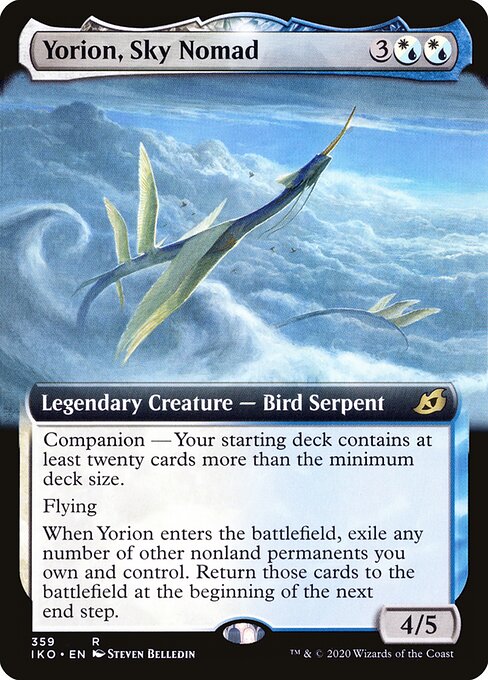 Yorion, Sky Nomad — Ikoria: Lair of Behemoths #359, art by Steven Belledin
