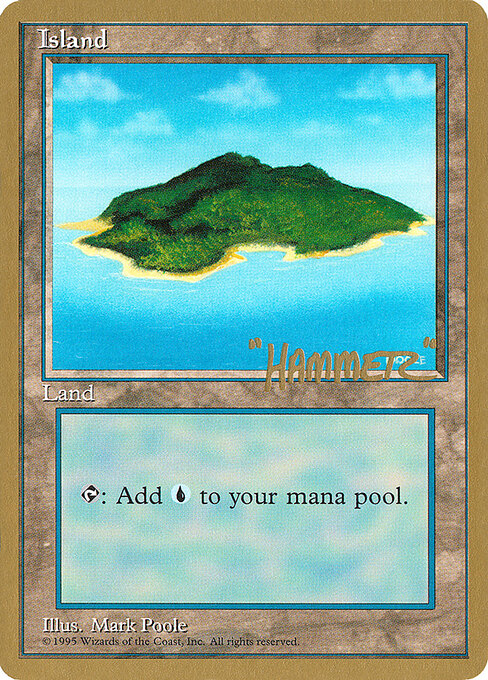 Island — Pro Tour Collector Set #shr367, art by Mark Poole
