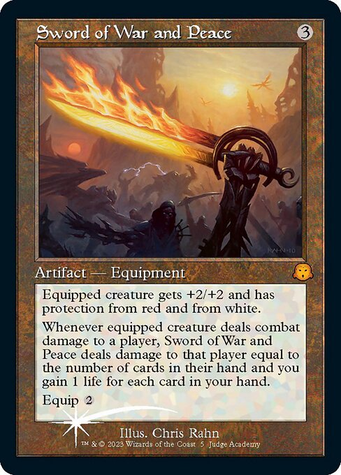 Sword of War and Peace — Judge Gift Cards 2023 #5, art by Chris Rahn
