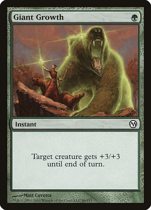 Giant Growth — Duels of the Planeswalkers #66, art by Matt Cavotta