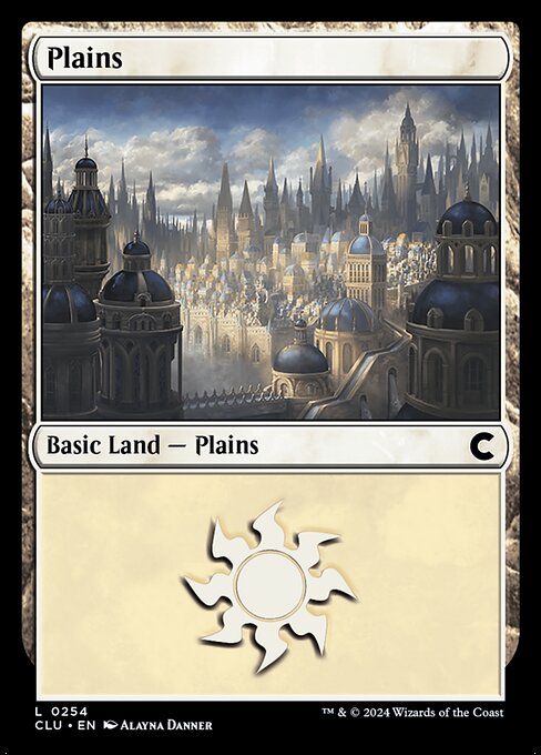 Plains — Ravnica: Clue Edition #254, art by Alayna Danner