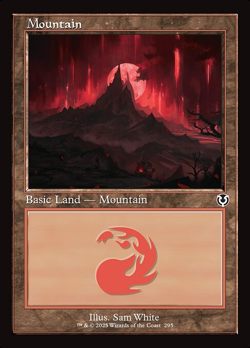Mountain — Innistrad Remastered #295, art by Sam White