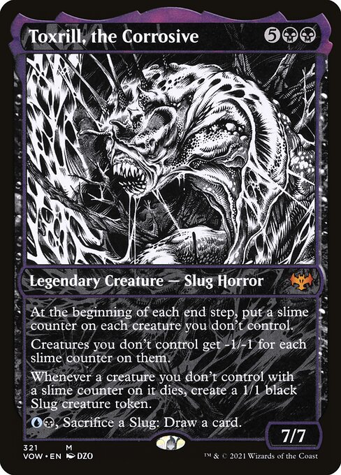 Toxrill, the Corrosive — Innistrad: Crimson Vow #321, art by DZO