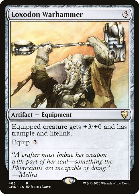 Loxodon Warhammer — Commander Legends #465, art by Jeremy Jarvis