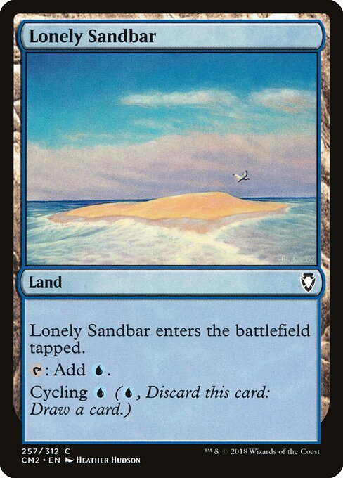 Lonely Sandbar — Commander Anthology Volume II #257, art by Heather Hudson