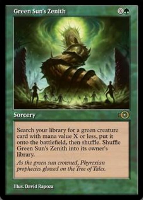 Green Sun's Zenith — Magic Online Promos #99683, art by David Rapoza