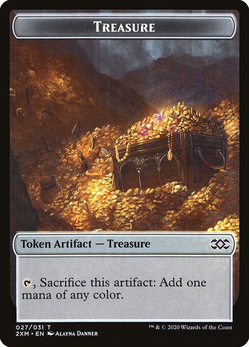 Treasure — Double Masters Tokens #27, art by Alayna Danner