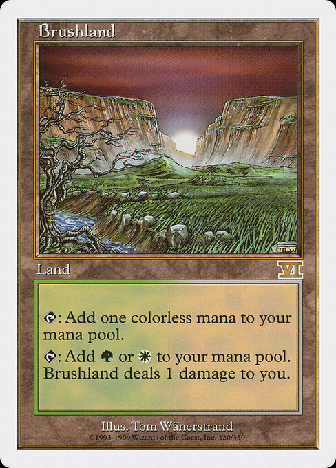 Brushland — Classic Sixth Edition #320, art by Tom Wänerstrand