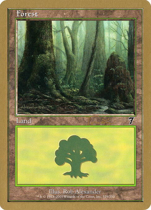 Forest — World Championship Decks 2001 #jt329, art by Rob Alexander