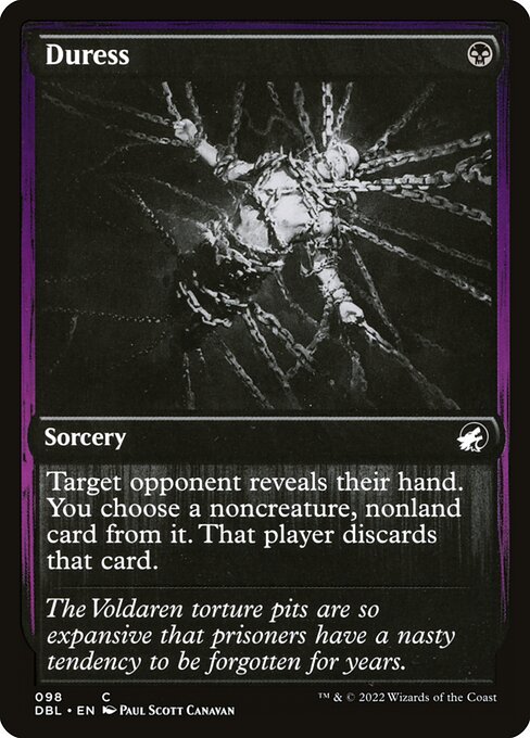 Duress — Innistrad: Double Feature #98, art by Paul Scott Canavan