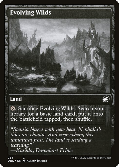 Evolving Wilds — Innistrad: Double Feature #261, art by Alayna Danner