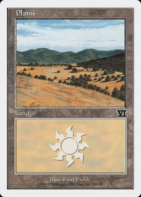 Plains — Classic Sixth Edition #334, art by Fred Fields
