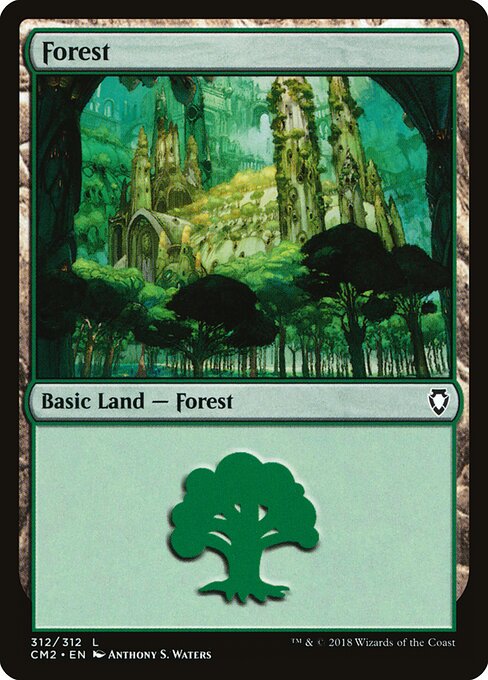 Forest — Commander Anthology Volume II #312, art by Anthony S. Waters