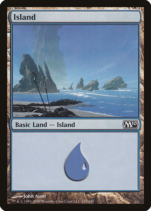 Island — Magic 2010 #235, art by John Avon