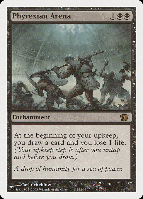 Phyrexian Arena — Eighth Edition #152, art by Carl Critchlow