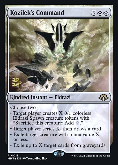 Kozilek's Command — Modern Horizons 3 Promos #11s, art by Yeong-Hao Han