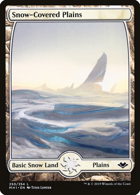 Snow-Covered Plains — Modern Horizons #250, art by Titus Lunter