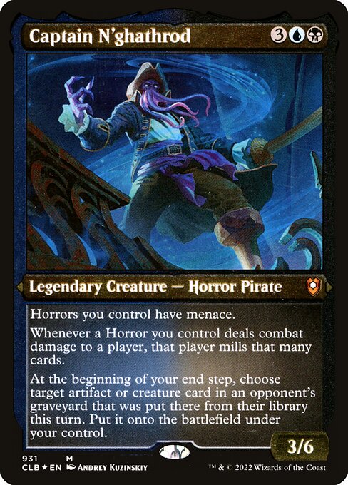 Captain N'ghathrod — Commander Legends: Battle for Baldur's Gate #931, art by Andrey Kuzinskiy