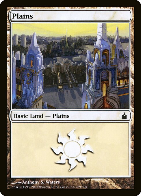 Plains — Ravnica: City of Guilds #289, art by Anthony S. Waters
