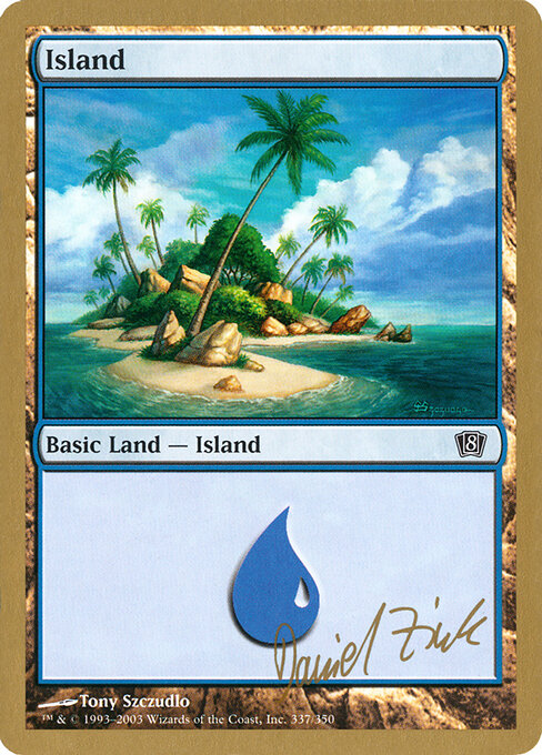 Island — World Championship Decks 2003 #dz337, art by Tony Szczudlo