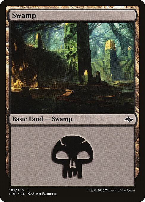 Swamp — Fate Reforged #181, art by Adam Paquette