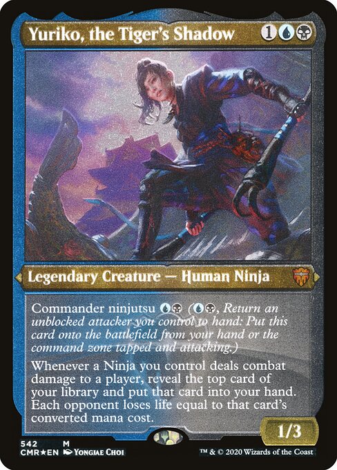 Yuriko, the Tiger's Shadow — Commander Legends #542, art by Yongjae Choi